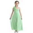 thumbnail image 1 of MSemis Kids One-shoulder Floor Length Flower Girl Dress, 1 of 4
