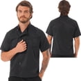 thumbnail image 1 of MSemis Men Short Sleeve Chef Jacket Coat Restaurant Kitchen Workwear, 1 of 7