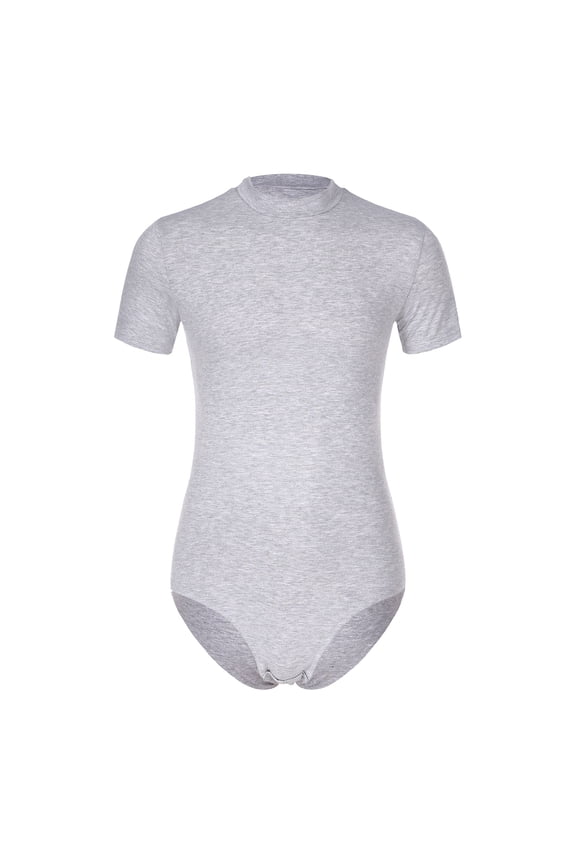 Men Stretchy Short Sleeve Bodysuit Base Layer Basi Top