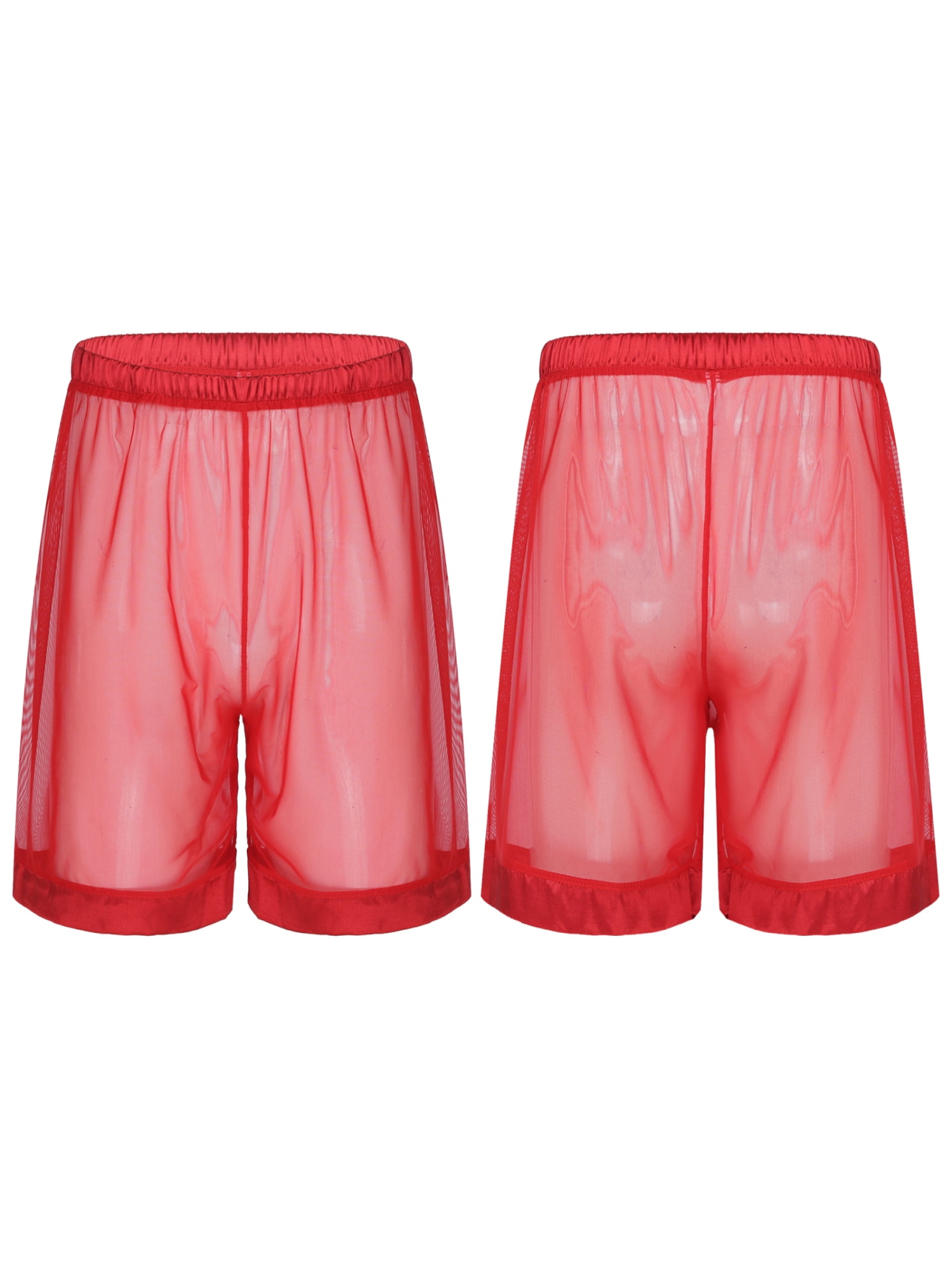 Mens See Through Shorts YiZYiF Women's Lingerie Mesh Sheer See