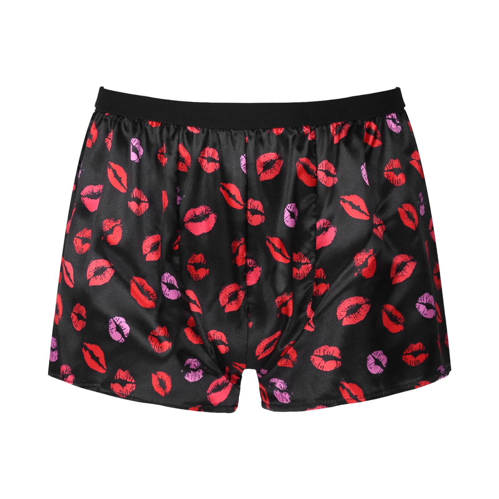 MSemis Men's Silky Satin Boxers Shorts Summer Lounge Underwear Lingerie ...
