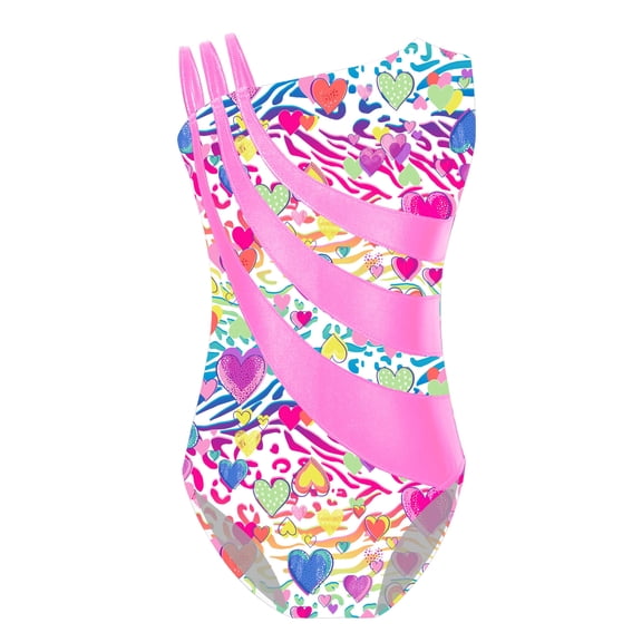 MSemis Team Basic Girls Gymnastics Leotards Pink 4