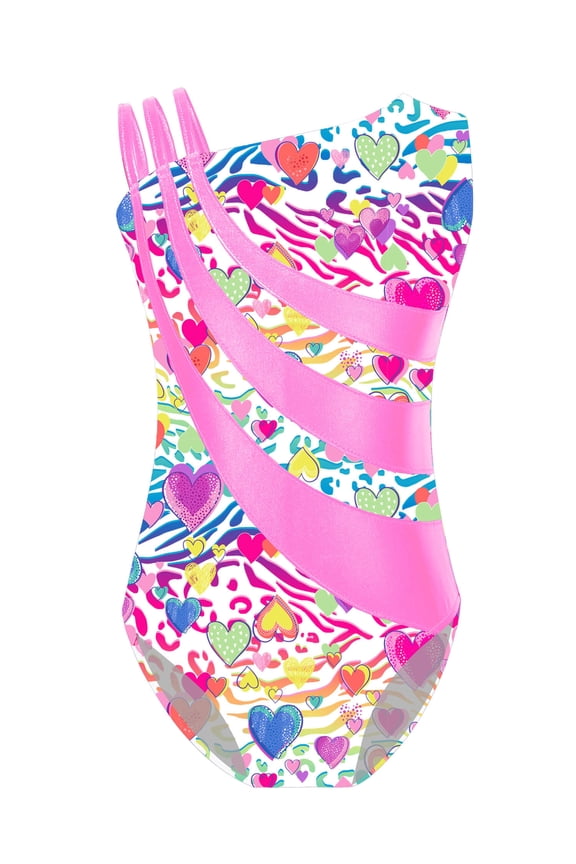 Team Basic Girls Gymnastics Leotards Pink 4