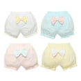 thumbnail image 1 of MSemis Toddler Little Girls 4 Pack Cotton Bloomers Shorts Solid Color Pull On Briefs Underwear Type C 100, 1 of 5