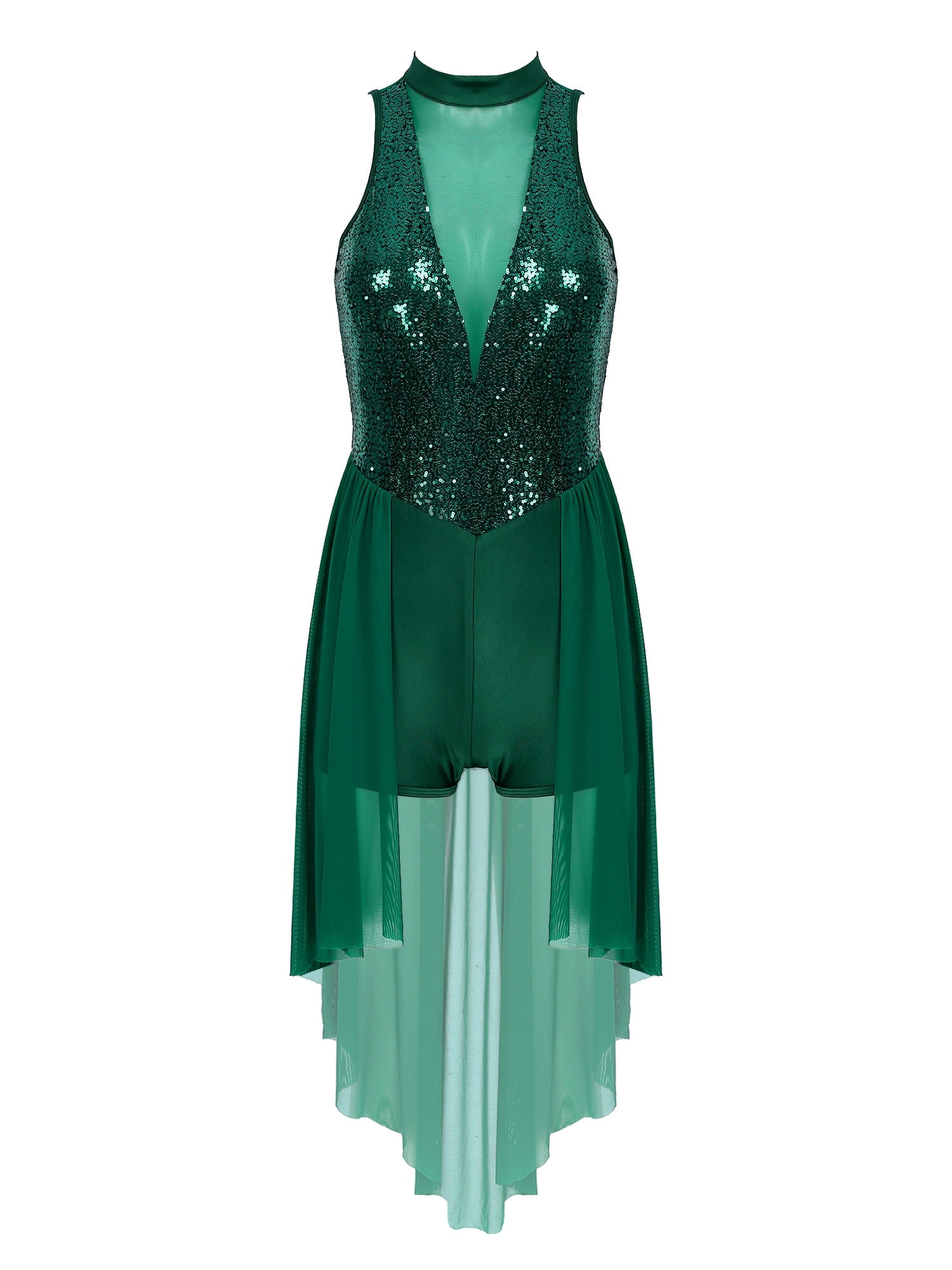 MSemis Women Sequins Lyrical Dance Dress Halter Neck Mesh Contemporary Dance Costume Green XXL - Walmart.com MSemis Women Sequins Lyrical Dance Dress Halter Neck Mesh Contemporary Dance Costume Green XXL - Walmart.com