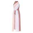 thumbnail image 1 of MSemis Women's Color Block Split Long Lyrical Modern Contemporary Dance Dress Dusty Pink M, 1 of 7