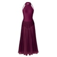 thumbnail image 1 of MSemis Women's Contemporary Lyrical Halter Chiffon Maxi Skirts Sleeveless Dress, 1 of 2