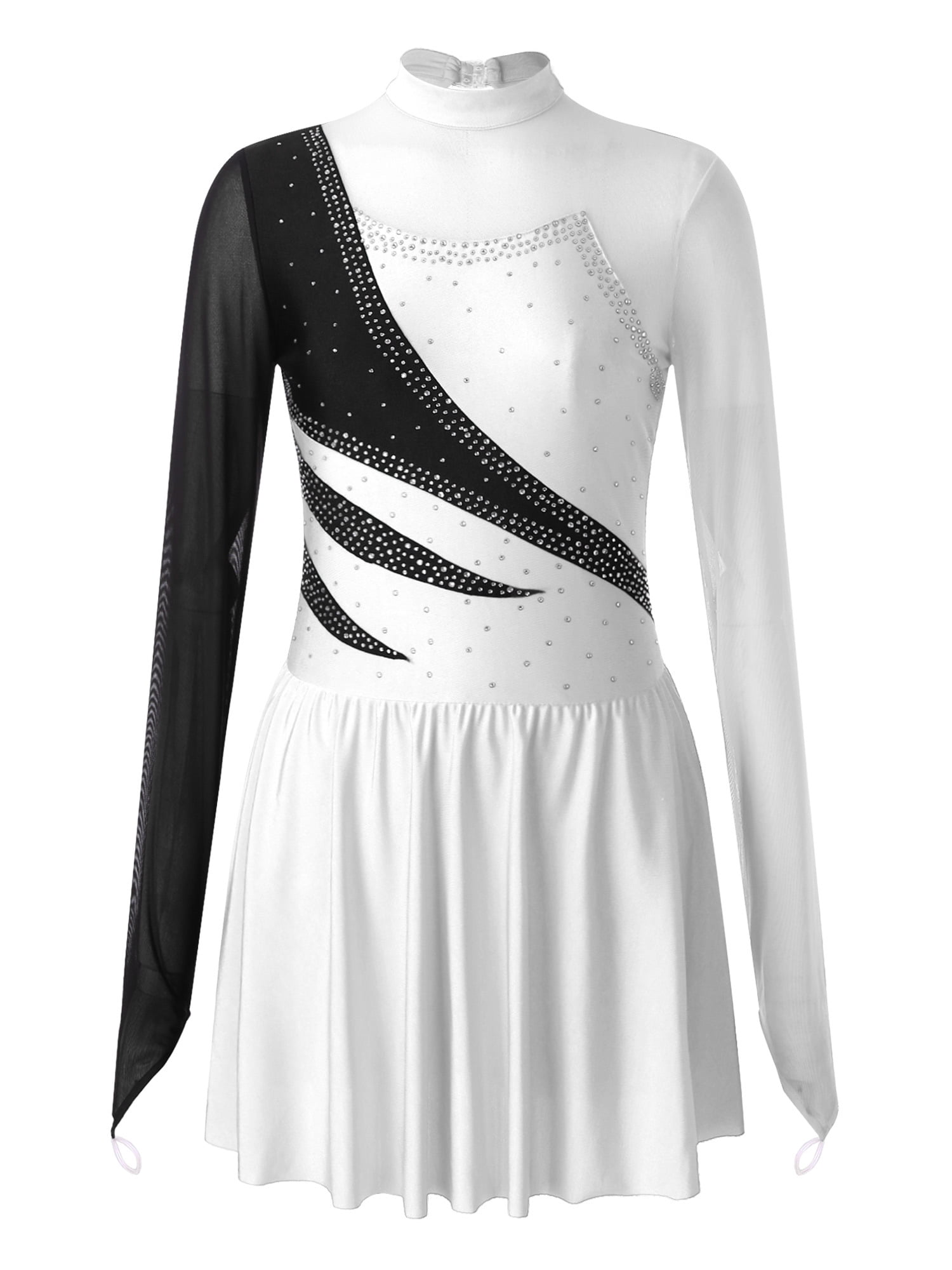 MSemis Women's Figure Ice Skating Dance Dress Roller Skating Dance