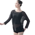 thumbnail image 1 of MSemis Women's Mesh See Through Shirts Blouse Casual Loungewear, 1 of 7