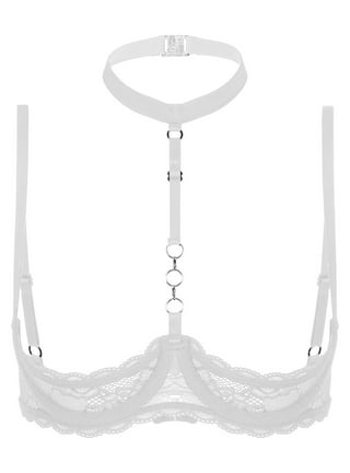 White Unlined Lace Bra