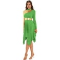thumbnail image 1 of MSemis Women's Praise Dance Dress Worship Lyrical Dance Costume Light Green XL, 1 of 6