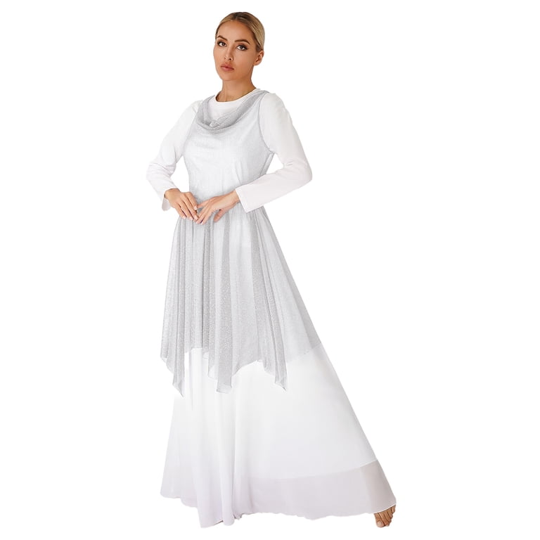 MSemis Women's Silver M Praise Dance Tunic Overlay, Shimmering Lyrical Dance Costume - Walmart.com MSemis Women's Silver M Praise Dance Tunic Overlay, Shimmering Lyrical Dance Costume - Walmart.com