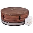 thumbnail image 1 of MSpa Duet 6-Person Round Inflatable Bubble Massage Spa w/ Thermal Cover, Energy-Efficient, 1 of 12
