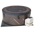 thumbnail image 1 of MSpa Mono 6-Person Round Inflatable Bubble Massage Spa w/ Thermal Cover, Energy-Efficient, 1 of 12