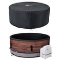 thumbnail image 1 of MSpa Round Inflatable Bubble Spa, Hot Tub w/ Energy Efficient Cover, Duet, 1 of 13