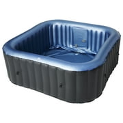 Mspa-USA 6 Person Inflatable Squared Hot Tub with Air Jets Massage System