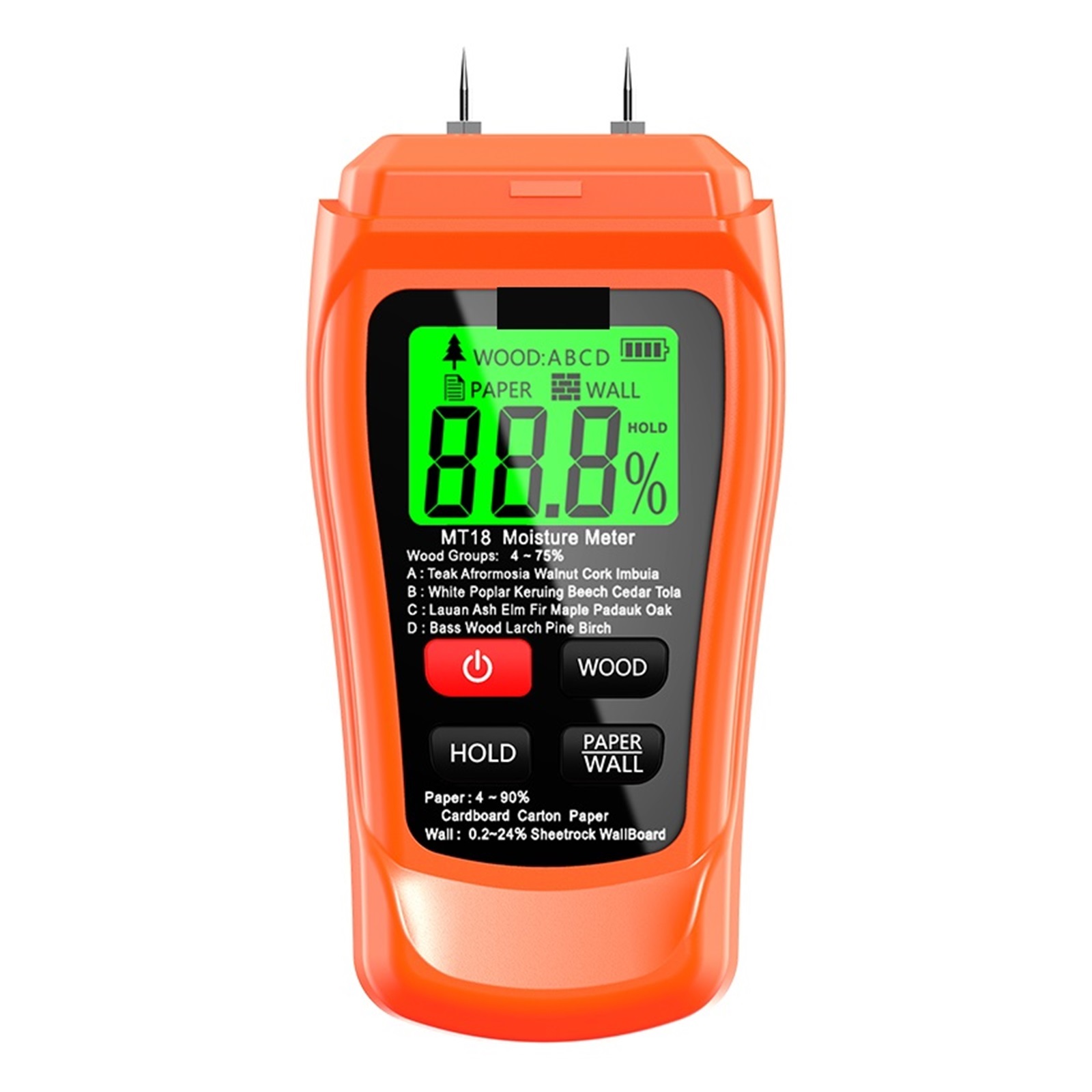 MT10 EMT01 Wood Moisture Meter Wood Humidity Tester Hygrometer Timber