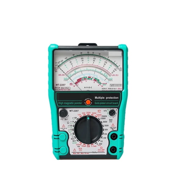 MT-2207-C Protective Analog Multimeter, High-Sensitivity Pointer Tester, Anti-Burn