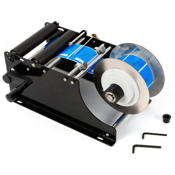 MT-30 Manual Round Labeling Machine 30pcs/min Bottle Label Applicator 10-110 mm Label Width Adjustable Labeler Label Applicator Machine