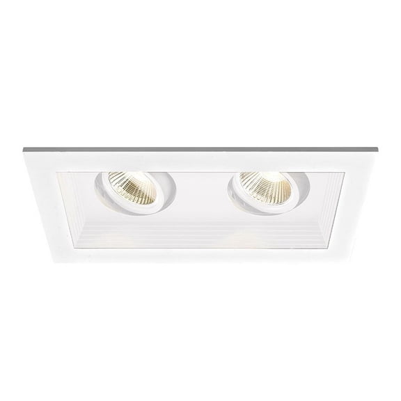 MT-3LD211NA-W927WT-WAC Lighting-Mini Multiples-22W 45 degree 90CRI 2 LED Airtight Housing with Trim in Functional Style-8.69 Inches Wide by 5.13