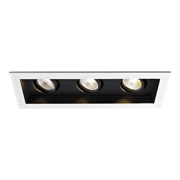 MT-3LD311R-F930-BK-WAC Lighting-Mini Multiples-33W 25 degree 90CRI 3 LED Airtight Housing with Trim in Functional Style-4.75 Inches Wide by 6.13