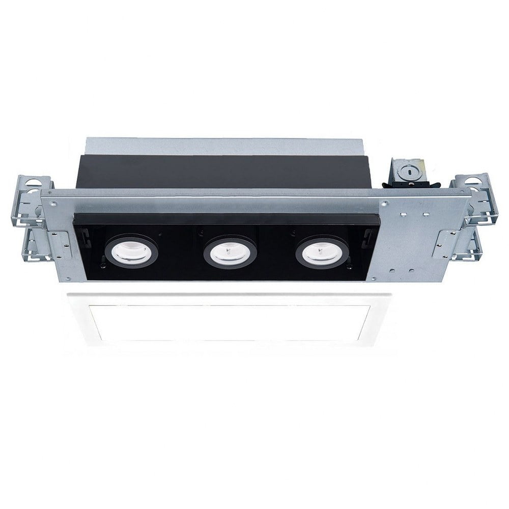 White Aluminum 23" Indoor/Outdoor LED Recessed Lighting Kit