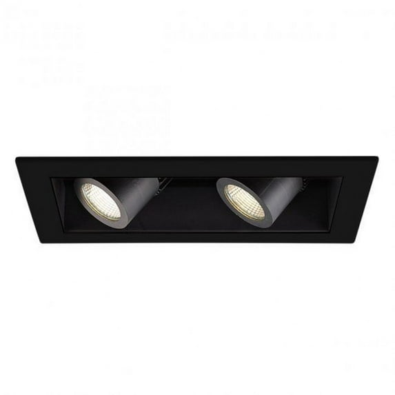 MT-4LD216N-F27-BK-WAC Lighting-Precision Multiples-32W 90 CRI 2 LED Flood New Construction Housing-7.13 Inches Wide by 6 Inches High-Black Finish-2700