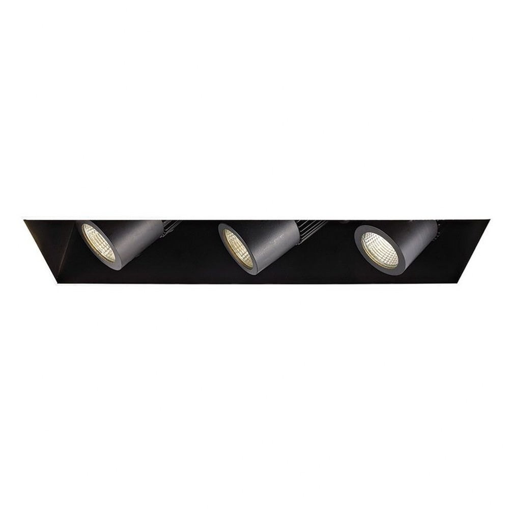 Precision Adjustable LED Recessed Lighting Trim, White Aluminum