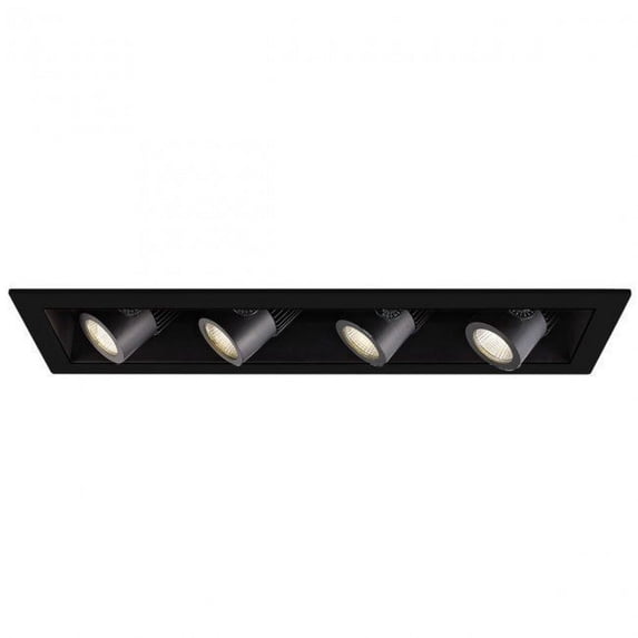 MT-4LD416N-S30-BK-WAC Lighting-Precision Multiples-64W 90 CRI 4 LED Flood New Construction Housing-7.13 Inches Wide by 6 Inches High