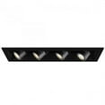 thumbnail image 1 of MT-4LD416N-S927-BK-WAC Lighting-Precision Multiples-64W 90 CRI 4 LED Flood New Construction Housing-7.13 Inches Wide by 6 Inches High-Black, 1 of 2