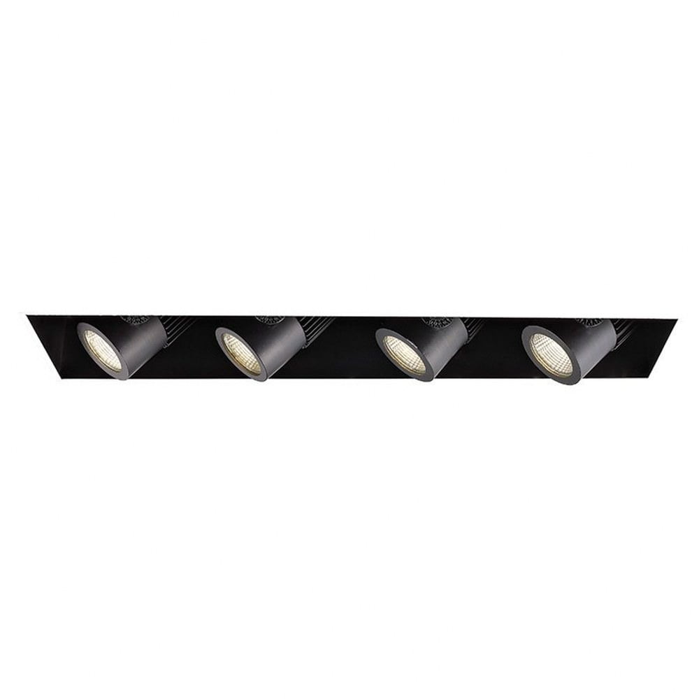 White Aluminum Adjustable LED Recessed Trim