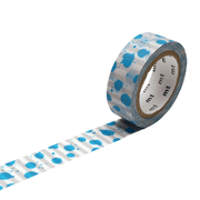MT Deco Washi Paper Masking Tape [Produced in Japan] 3/5 in. x 23 ft. Stripe Sputtering