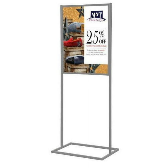 MT Displays Metal Info Board with 1 Tier