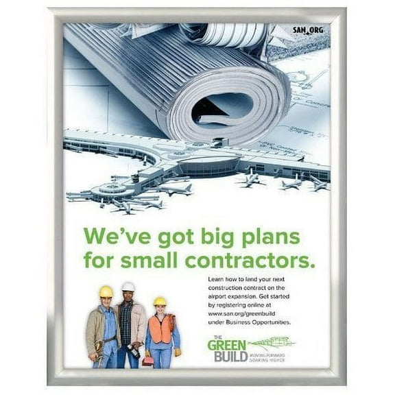 MT Displays Snap Frame 1'' Profile Mitered Corners