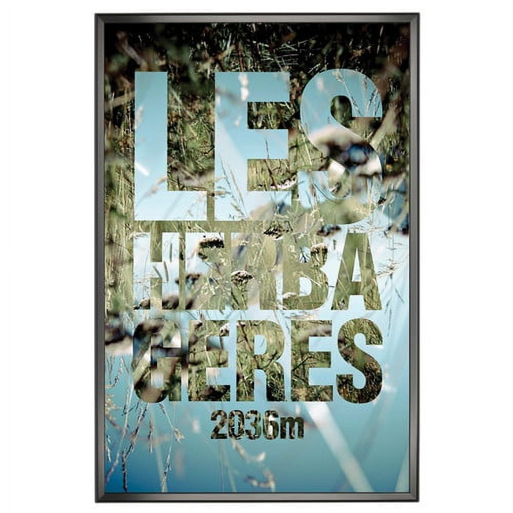 Black Anodized Aluminum Wall Mount Poster Frame 36" x 24"
