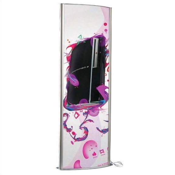 MT Displays Totem Poster Display Double Sided With Light