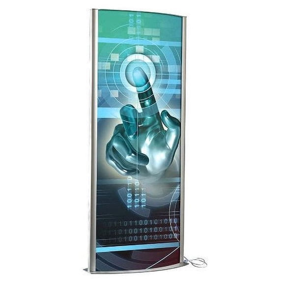 MT Displays Totem Poster Display Double Sided With Light