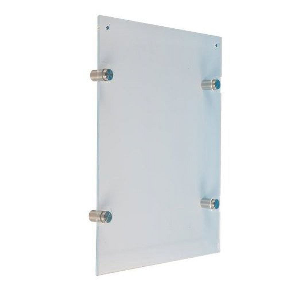 MT Displays Standoff Wall Mount Clear Plastic Acrylic Sign Holder