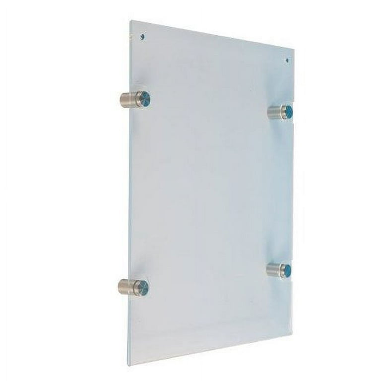 Clear Acrylic Wall Mount Holders With Two 1 Velcro Strips - 8 1/2L x 11H