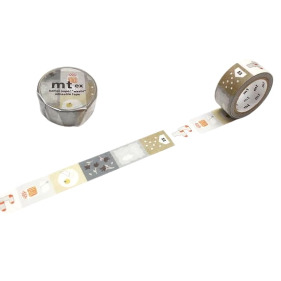 MT EX Series Washi Paper Masking Tape: 0.7 in. x 23 ft. (Autumn and Winter Motif)