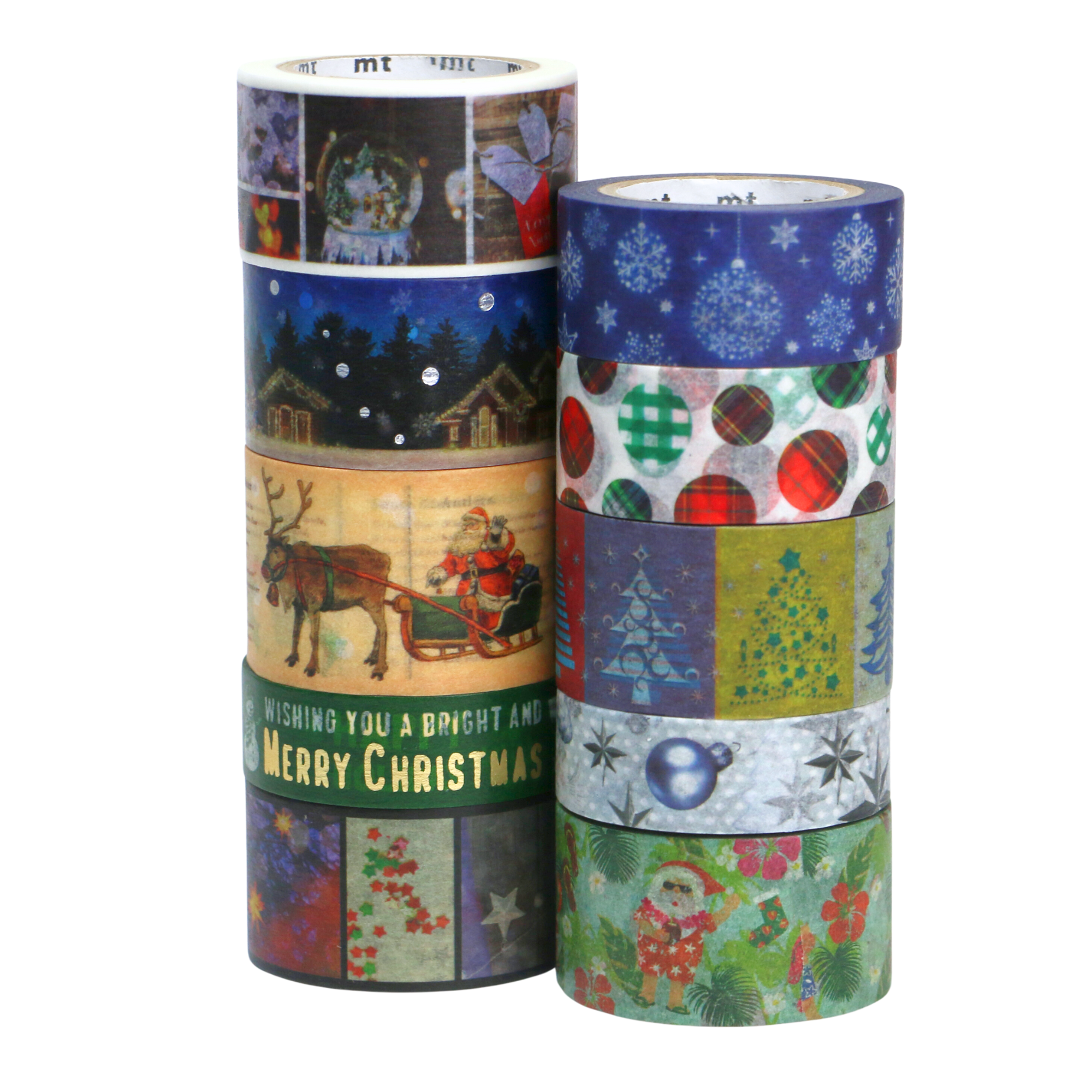 MT Limited Edition Christmas Washi Tape Sets [10-Pack]: 0.8 in. x 23 ft. (Christmas Set 2)