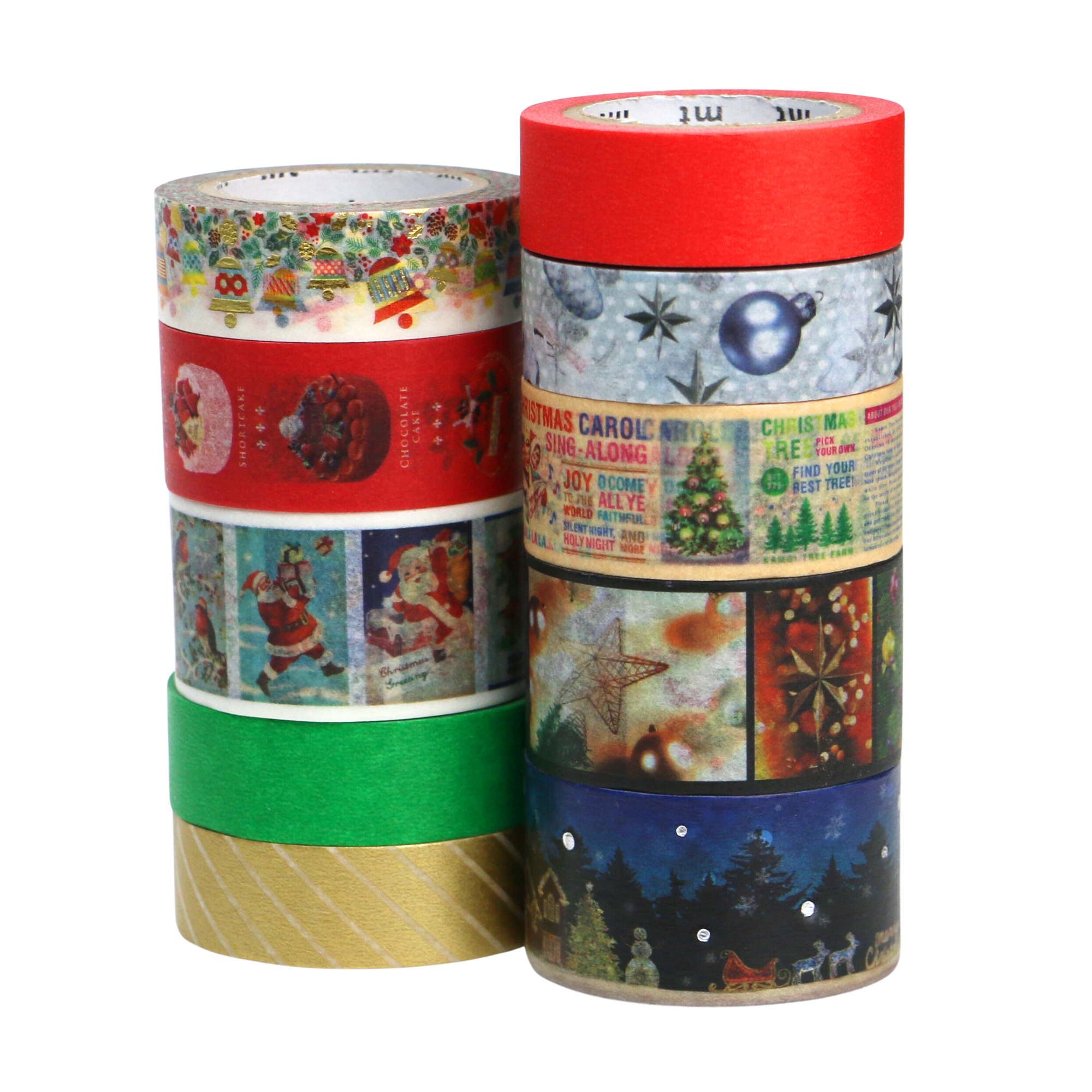 MT Limited Edition Christmas Washi Tape Sets [10-Pack]: 0.8 in. x 23 ft. (Christmas Set 3)
