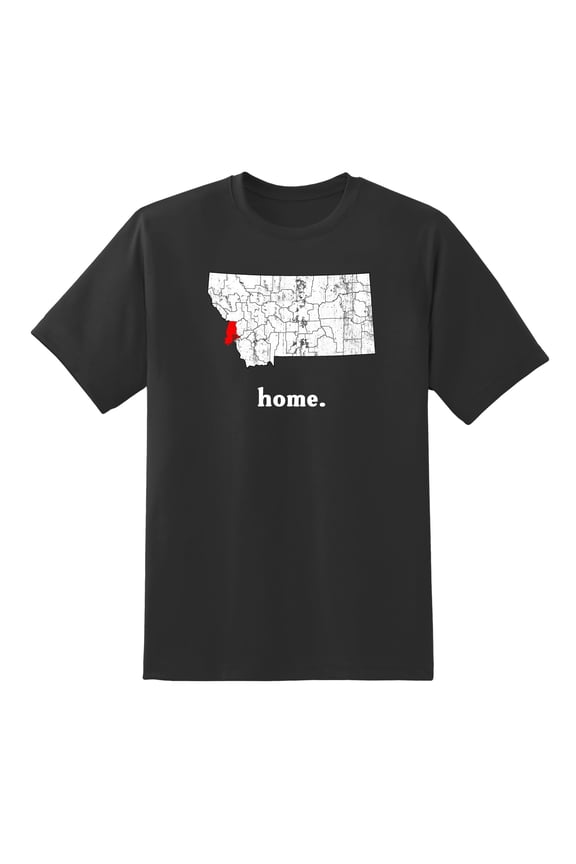 MT Map Montana Home State Love Montana Home Design Mens Graphic T Shirts for Men Women Black,3XL