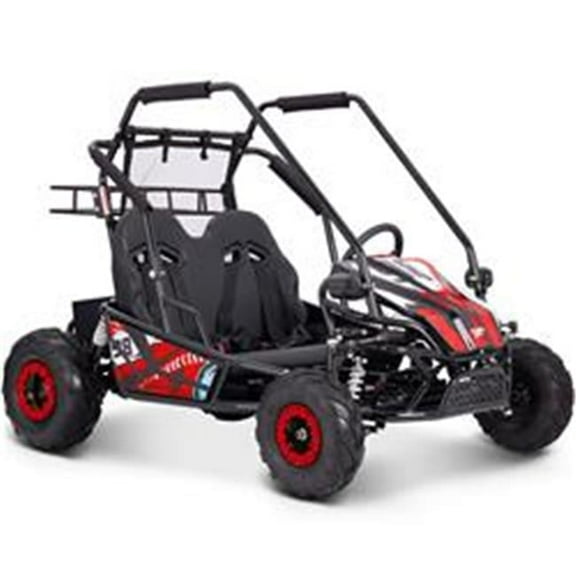 MT-Mud-XL-72v-2000w-Red Mud Monster XL 60v 2000w Electric Go Kart Full Suspension, Red