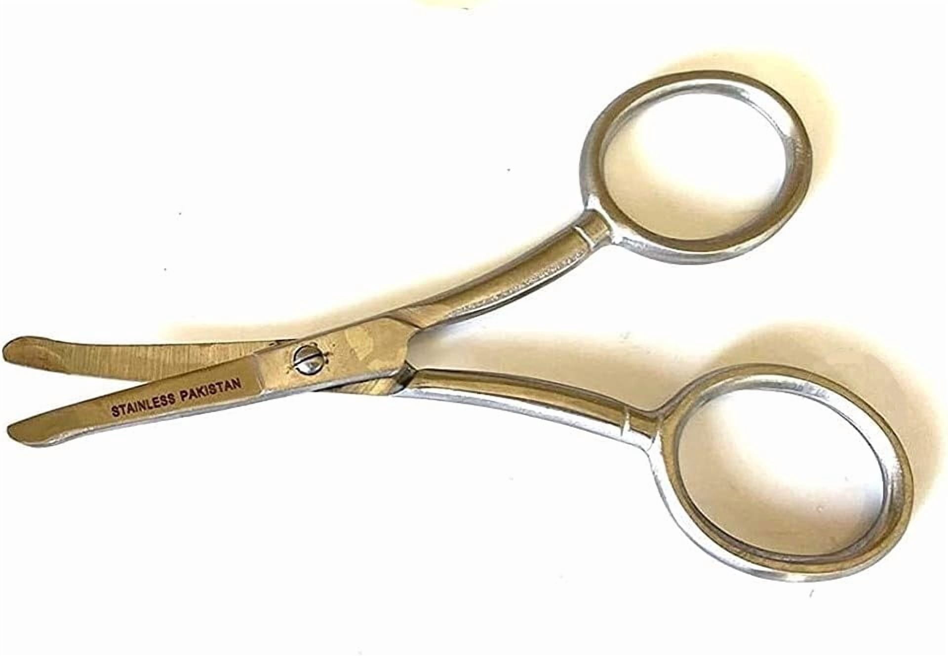Mustsche Scissors MT Nose Hair Mustache Scissors Stainless Steel, 3.5