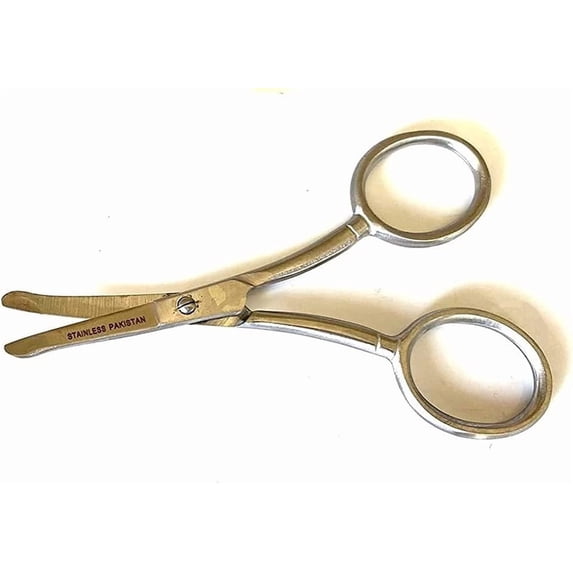 MT Nose Hair Mustache Scissors Stainless Steel, 3.5"