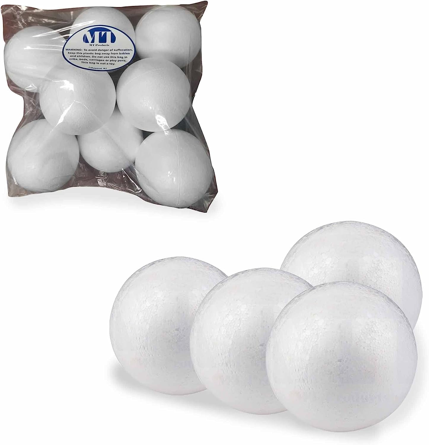 75-Pack Bulk Foam Balls for Crafts for DIY Arts and Supplies, 2