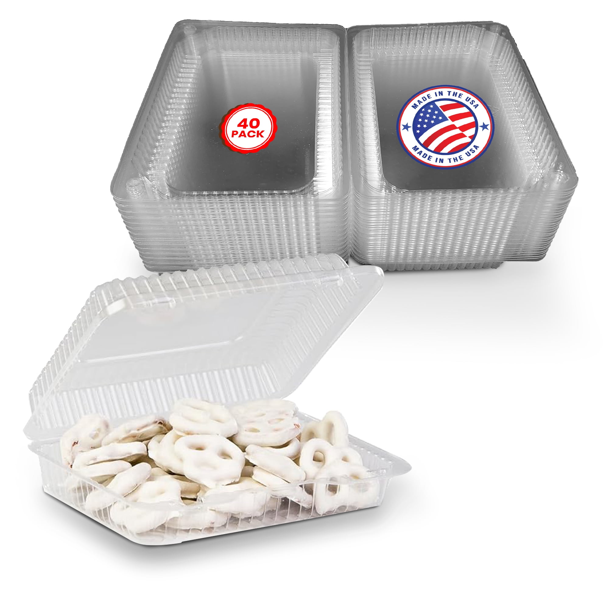 Ops Snack MT Products Plastic Snack Containers with Lids - 6.8