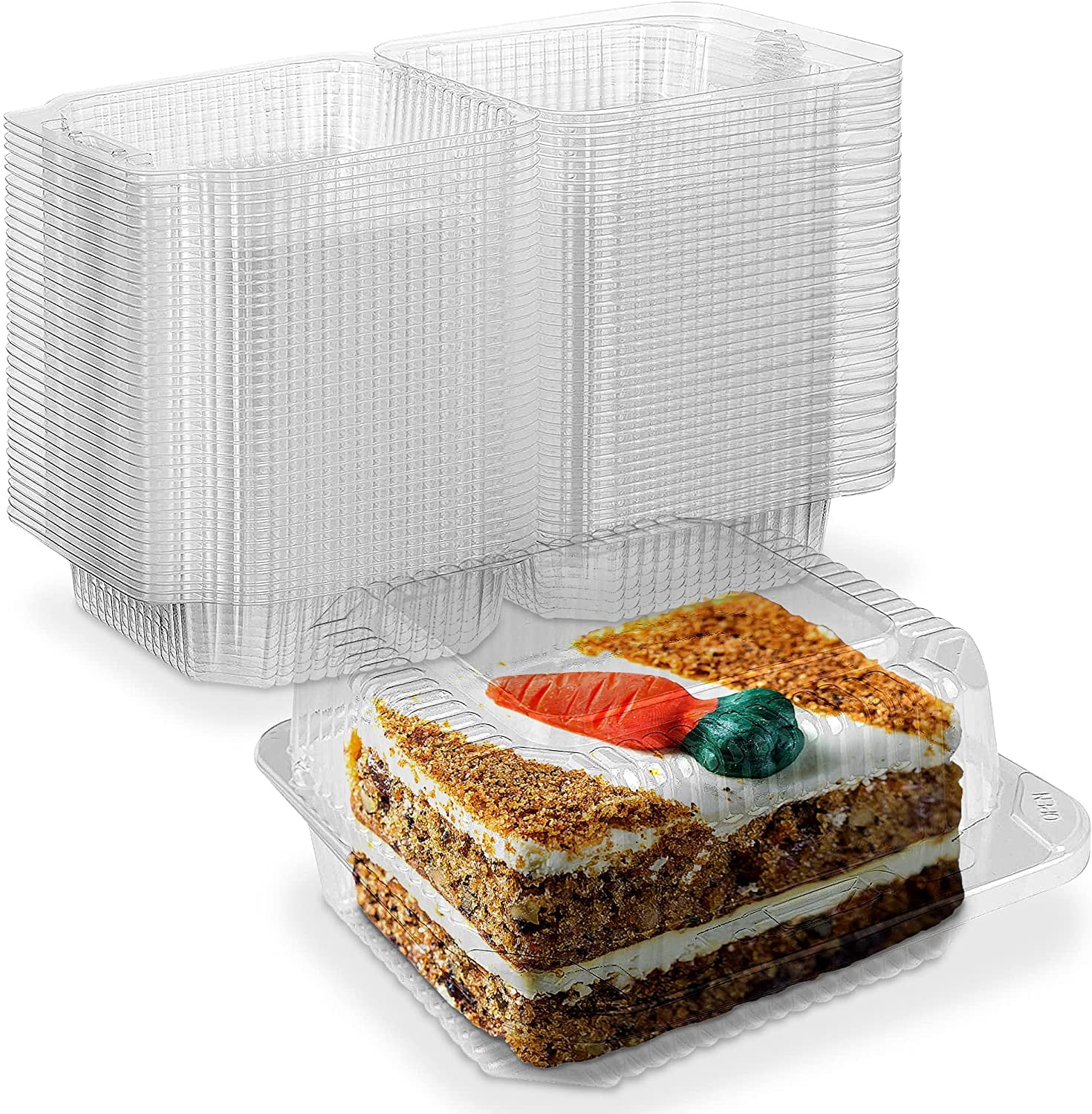 1l Square Plastic Ice Cream Container - honokage - Medium