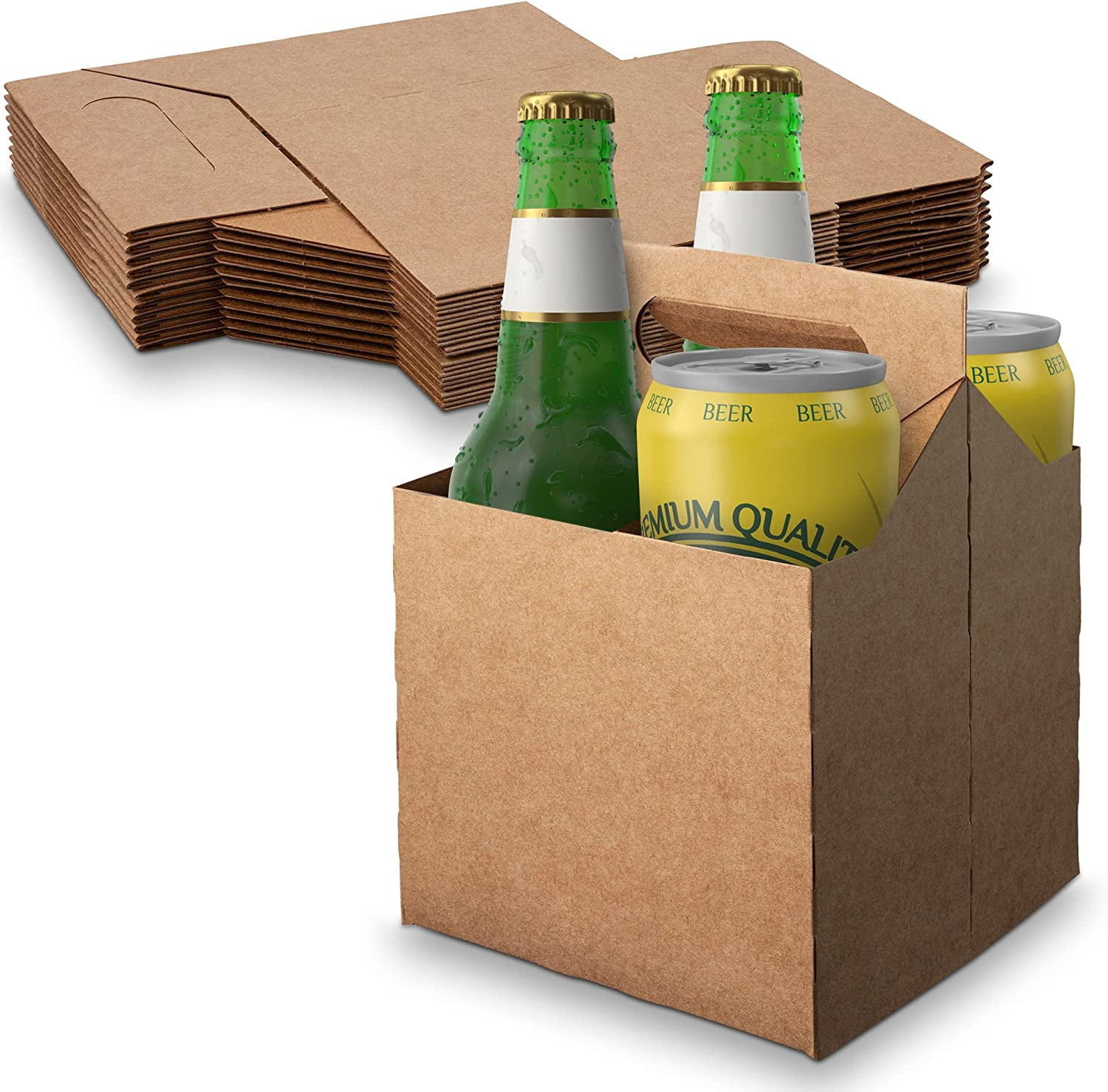 Kraft Paper Altalena Drink Carrier - 11 3/4 x 7 3/4 x 9 1/2